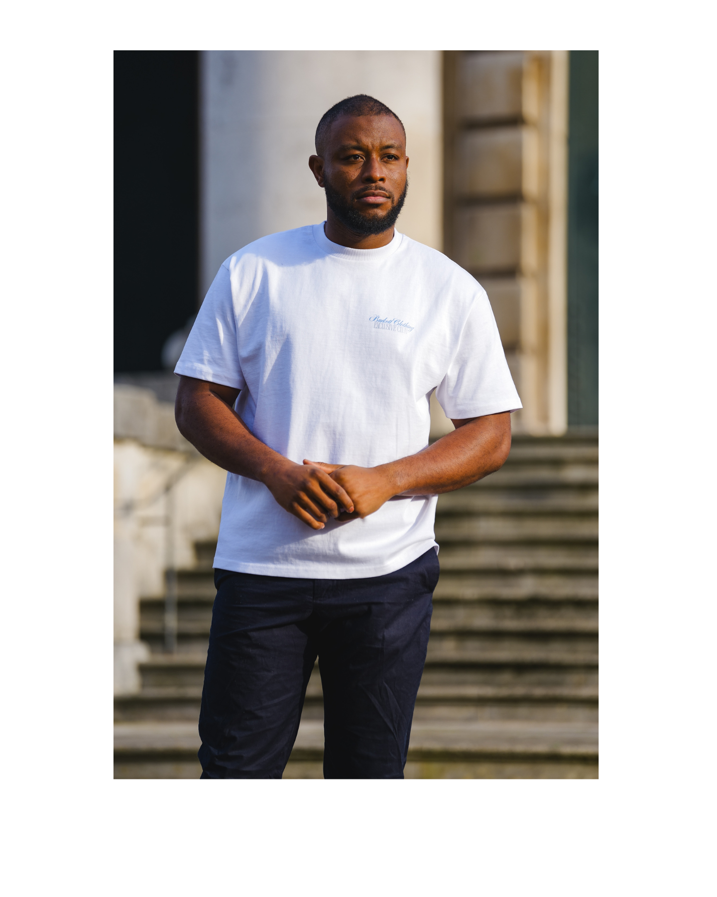 White Oversized 'Exclusive Club' T-shirt