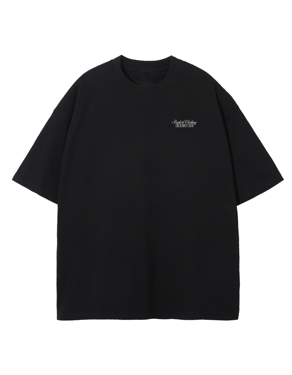 Black Oversized 'Exclusive Club' T-shirt