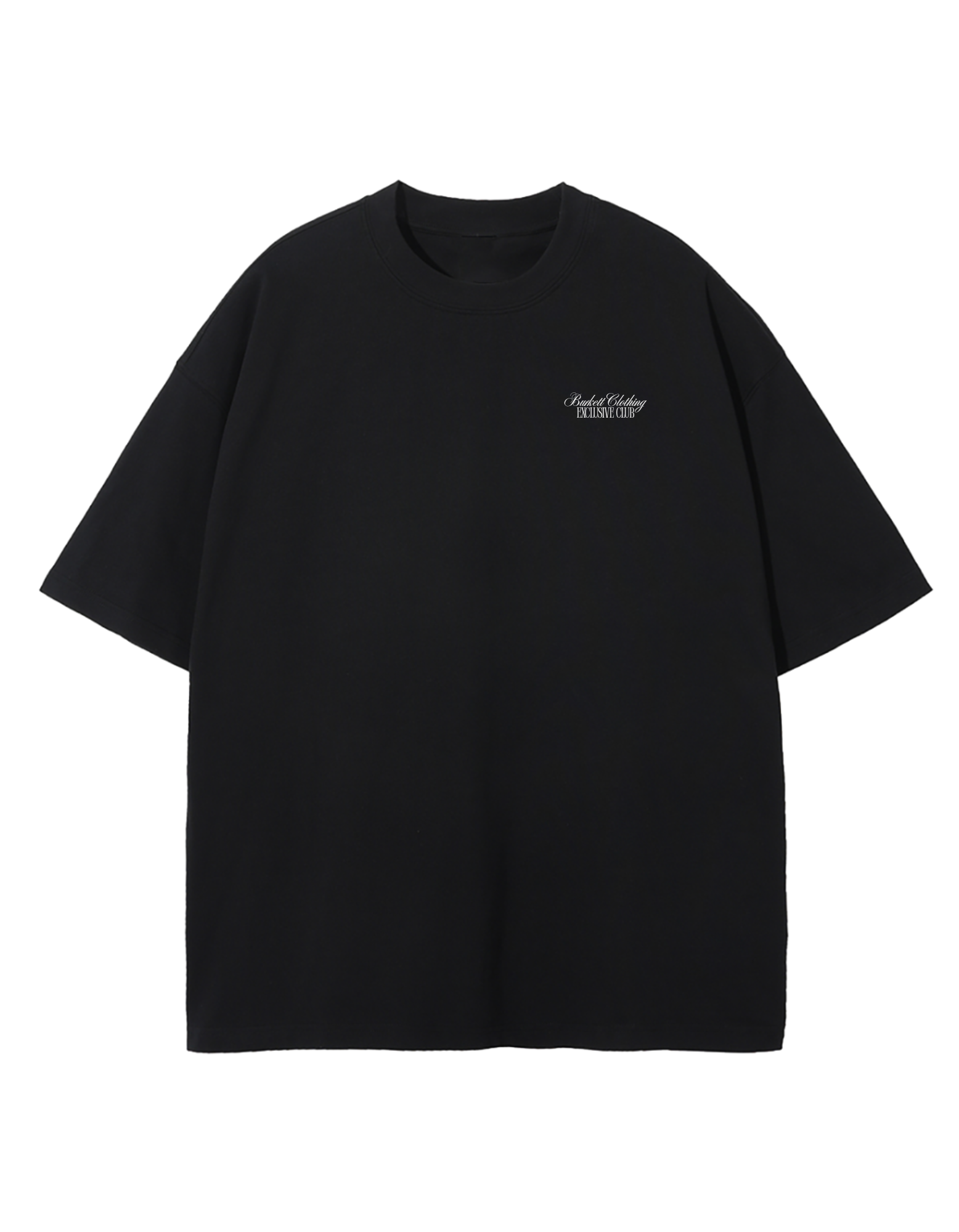 Black Oversized 'Exclusive Club' T-shirt