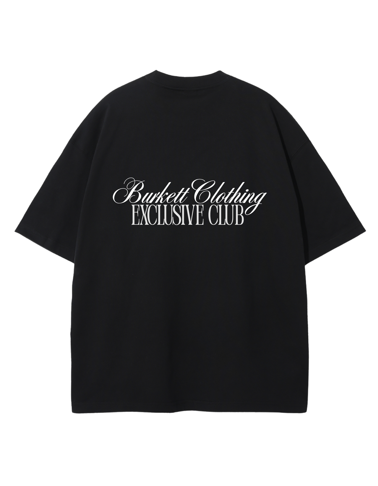 Black Oversized 'Exclusive Club' T-shirt