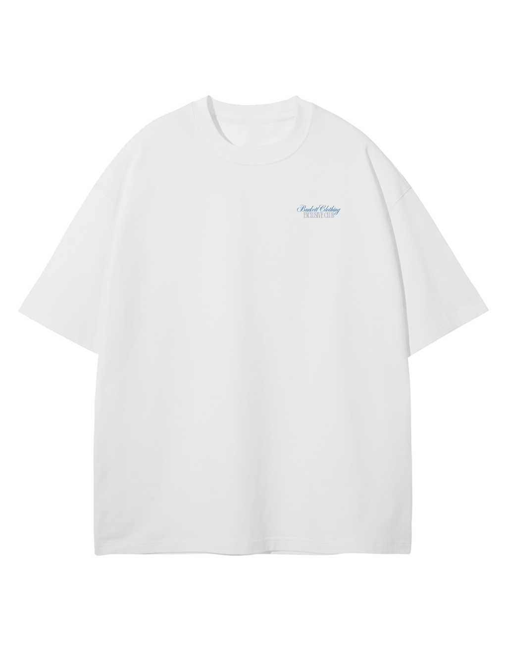 White Oversized 'Exclusive Club' T-shirt