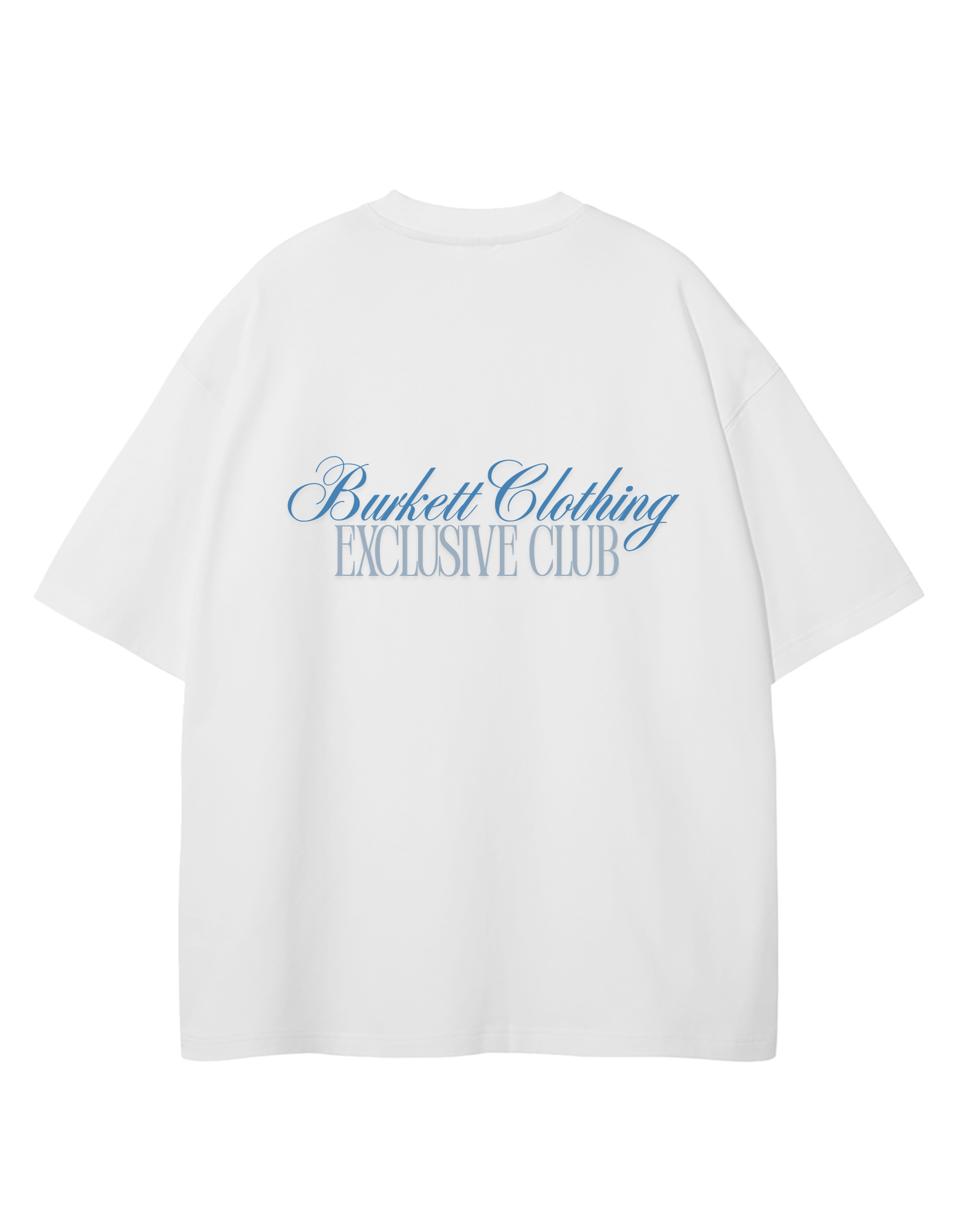 White Oversized 'Exclusive Club' T-shirt